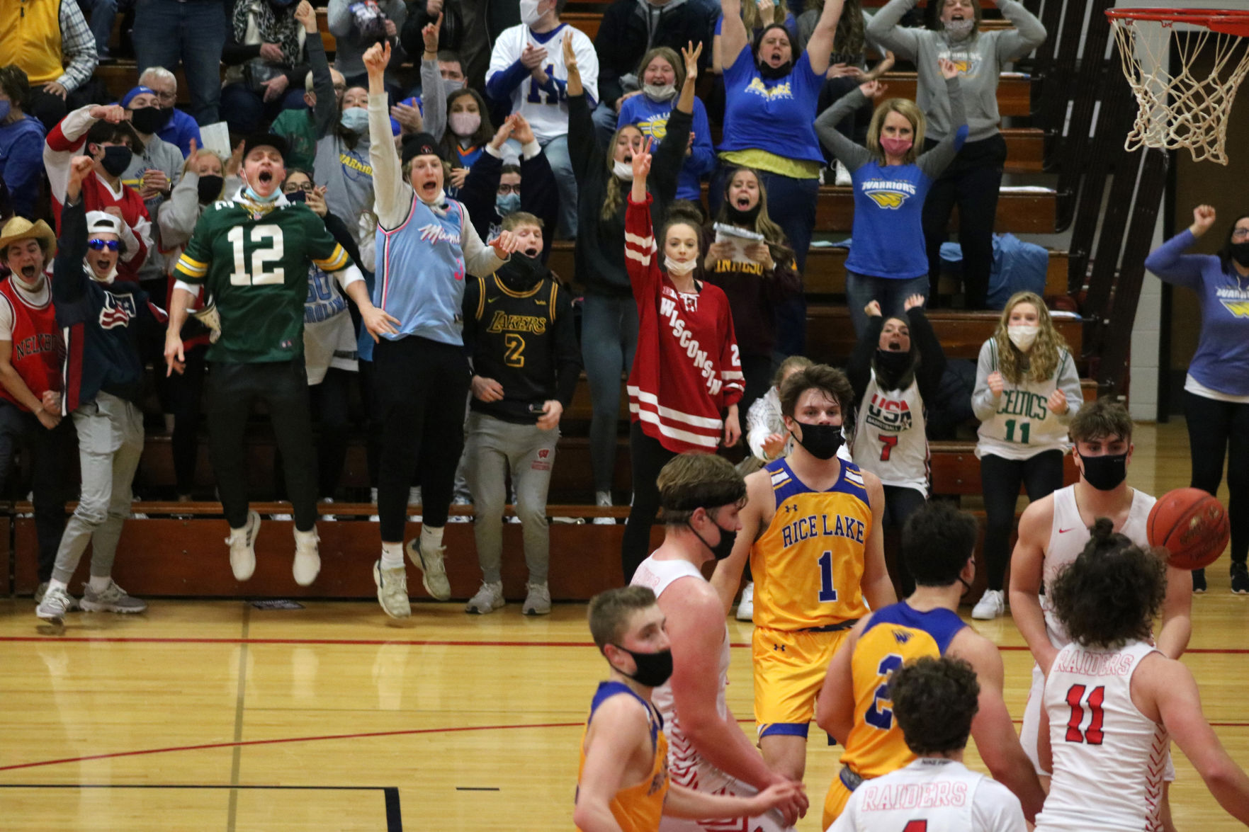 Rice Lake boys basketball at Medford 2-25-21